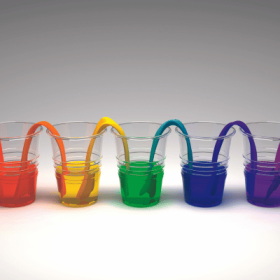 water cups different colours